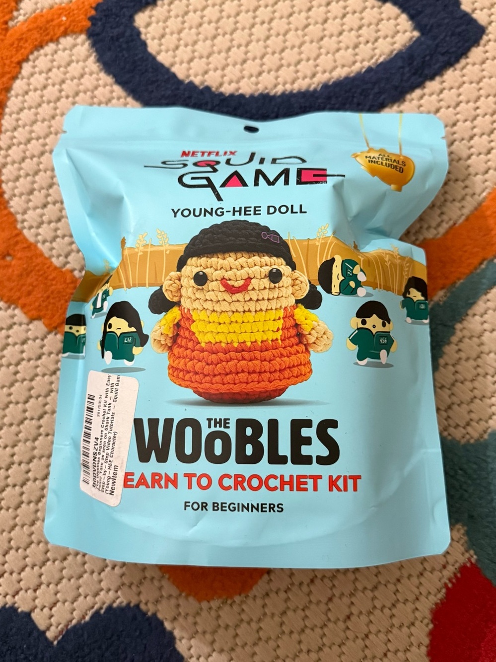The woobles squid game young hee doll crochet kit